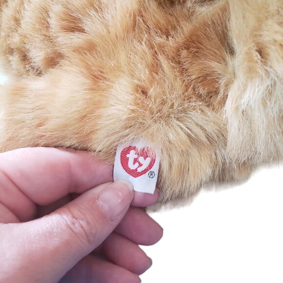 Vintage 1995 Ty Al E Kat Orange Tabby Kitty Cat Stuffed Beanbag Plush 14” No Tag - Picture 4 of 4